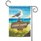 Toland Home Garden Blue and Green Beach Bird Jersey Shore Outdoor Garden Flag 18" x 12.5"